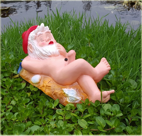 Gartenzwerg FKK, mit Bewegungsmelder Gartenzwerg FKK, mit Bewegungsmelder